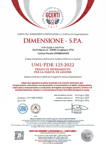 Certificato UNIPDR 125:2022