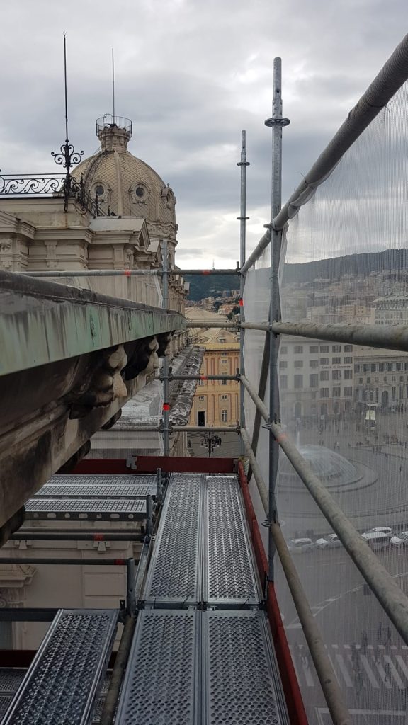 Vista esterno lavori